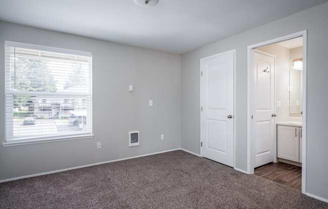 Village at Sunrise | Bedroom with Bathroom Attached