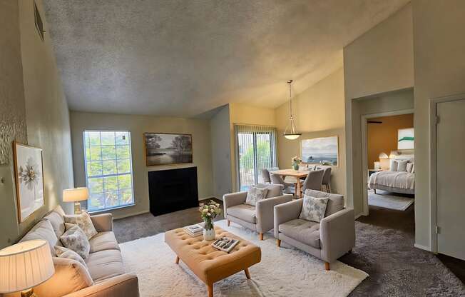 Trails of Walnut Creek Staged Living Room