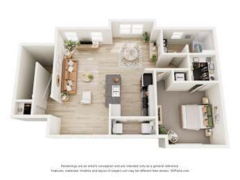 1 bed, 1 bath, 980 sqft, $1,675