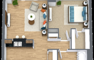 1 bed, 1 bath, 603 sqft, $975, Unit 1406