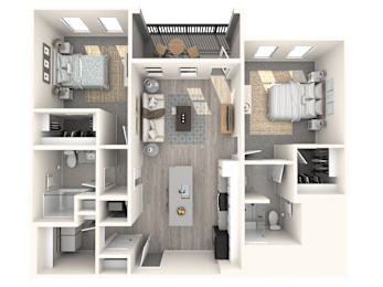 2 beds, 2 baths, 1,029 sqft, $2,215