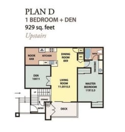 1 bed, 1 bath, 929 sqft, $3,320