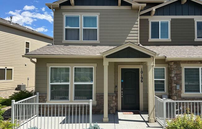 Modern 2-Bed, 2.5-Bath Townhome in Lorson Ranch!