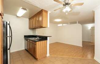 Kitchen with Stainless Steel Appliances and Wood Cabinets