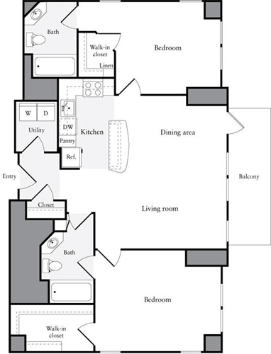 2 beds, 2 baths, 1,140 sqft, $5,775