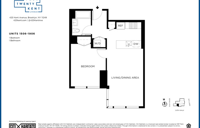 1 bed, 1 bath, $5,295, Unit 1806N