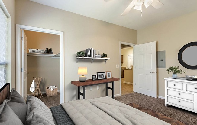 Bedroom with Walk-in Closet at Chenal Pointe at the Divide, Little Rock, AR, 72223