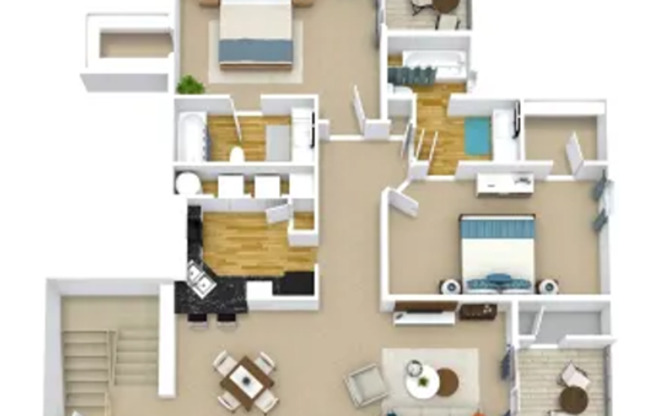 2 beds, 2 baths, 1,163 sqft, $1,513, Unit 24-205