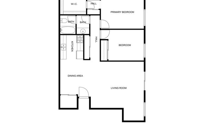 2 beds, 1 bath, 950 sqft, $1,249.99, Unit 92