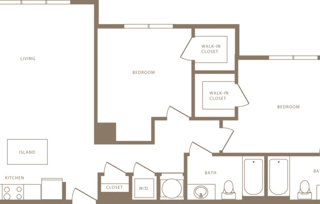 2 beds, 2 baths, 1,066 sqft, $2,290, Unit 1113