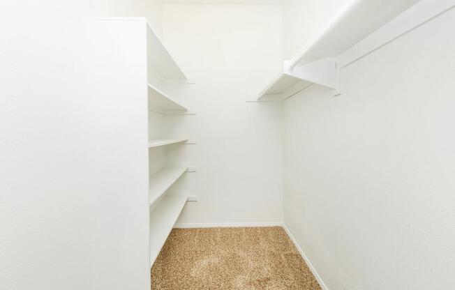 SPACIOUS WALK-IN CLOSETS