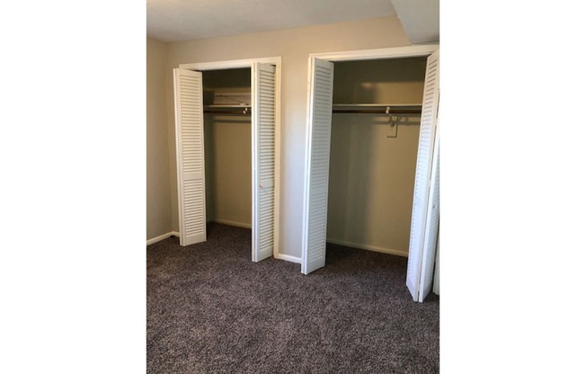 Large closets at The Flats on 75th in Omaha, NE