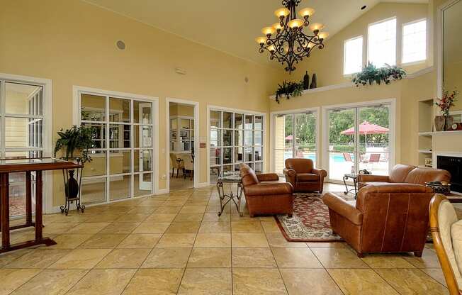 Interior Clubhouse Sitting Area at Magnolia Place, Florida, 32606