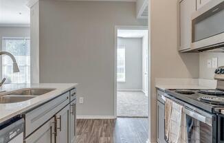 Sycamore Farms - Kitchen with new appliances and hardwood floors  - Weidner