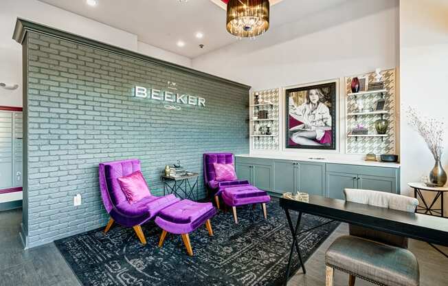 Modern Living Room at The Beeker, Columbus, Ohio