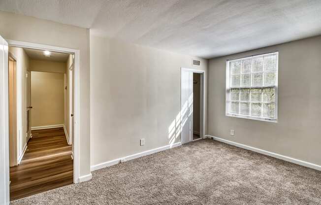 Carpeted Bedroom at Shaker Collection  Apartments, Integrity Realty, Cleveland