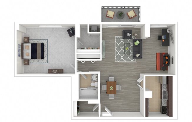 1 bed, 1 bath, 870 sqft, $2,090