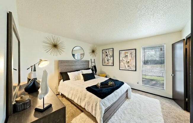 Experience modern living at The WerX with this stunning bedroom that combines comfort and style. Enjoy spacious layouts, contemporary design, and natural light. Schedule a tour today to see your new home!