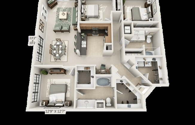 3 beds, 2 baths, 1,478 sqft, $2,050