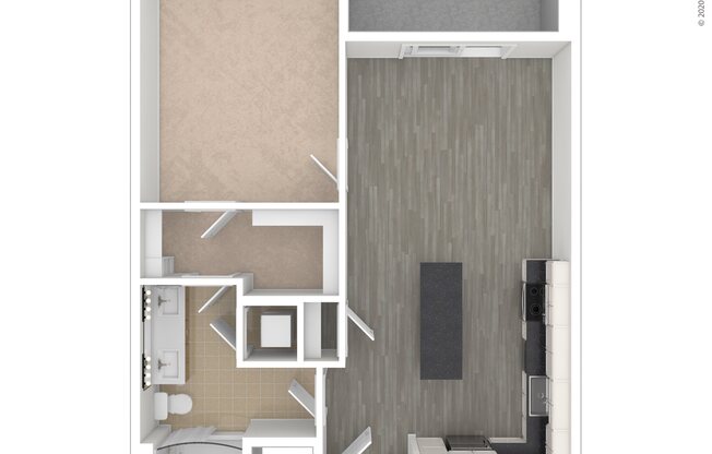 1 bed, 1 bath, 670 sqft, $1,814