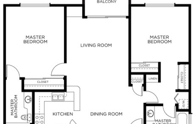 2 beds, 2 baths, 1,090 sqft, $2,595