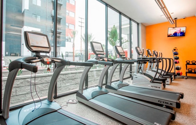 Fitness Center | Motif Apartments For Rent in Woodland Hills, CA 91367