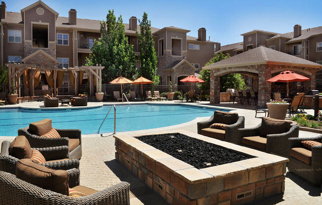 Resort-Style Swimming Pool and Sundeck at Apartment Homes in Cherry Creek School District