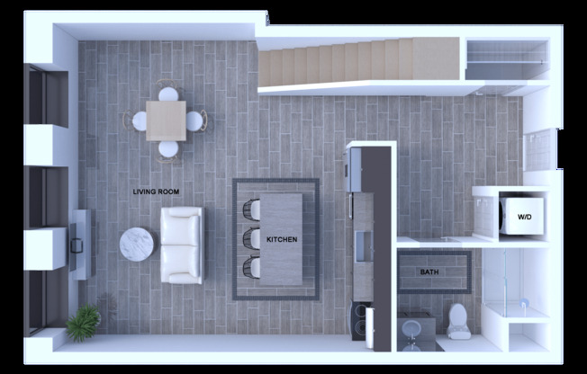 2 beds, 3 baths, 1,291 sqft, $2,520, Unit 1203