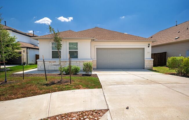 Homey 4 Bedroom, 2 Bath, 1-Story Home in Hutto Backs to Greenbelt!