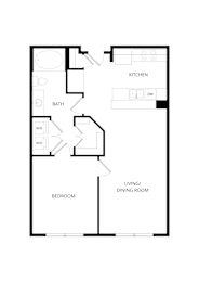 1 bed, 1 bath, 750 sqft, $1,480