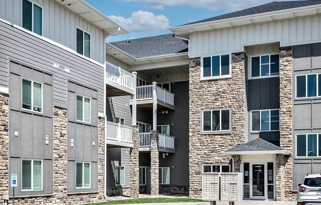 Modern Exterior at Tamarin Ridge in Lincoln, NEModern Exterior at Tamarin Ridge in Lincoln, NE