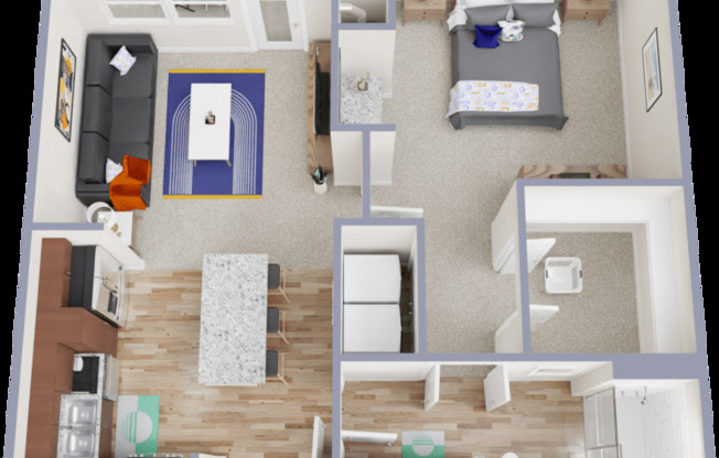 1 bed, 1 bath, 718 sqft, $1,684