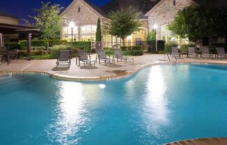 Night View Of Pool at Riachi at One21, Texas, 75025