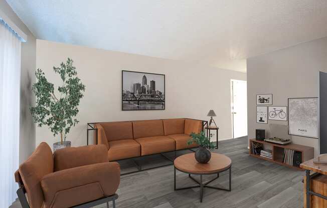 Livingroom at Encanto Lofts Apartments in Albuquerque New Mexico