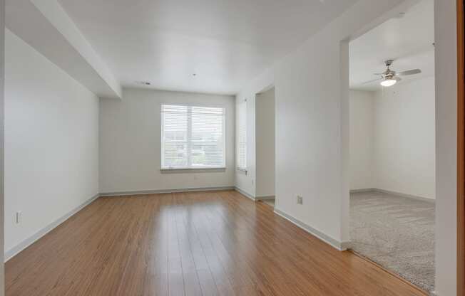 12 South Apartments - Nashville TN - kitchen with dark wood cabinets and stainless steel appliances