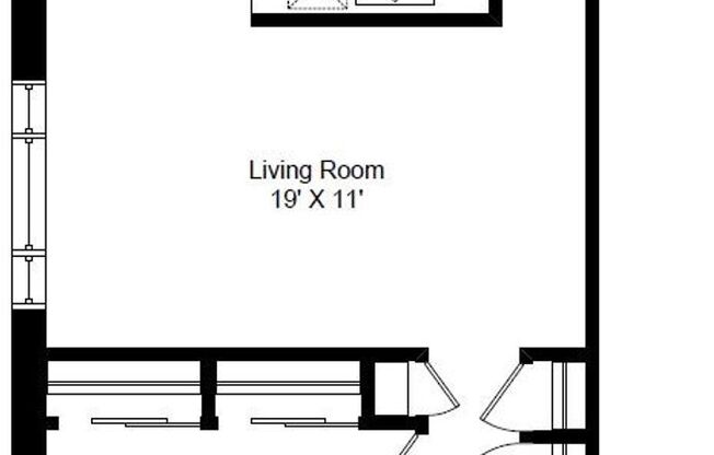 1 bed, 1 bath, 700 sqft, $1,935, Unit 531-416
