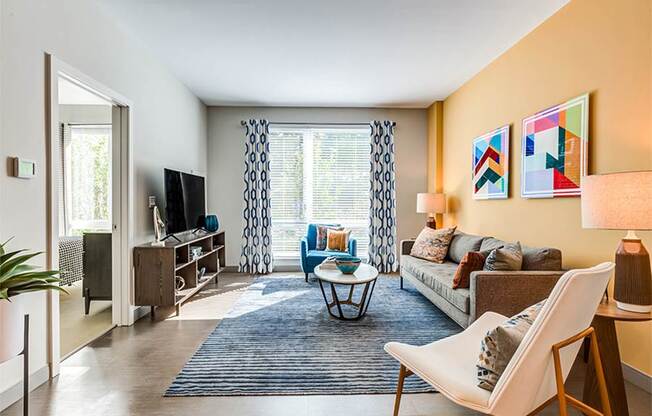 Velo Forest Hills Apartments - Jamaica Plain apartments in Boston - living room