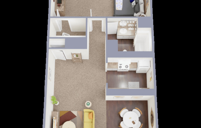 1 bed, 1 bath, 702 sqft, $865