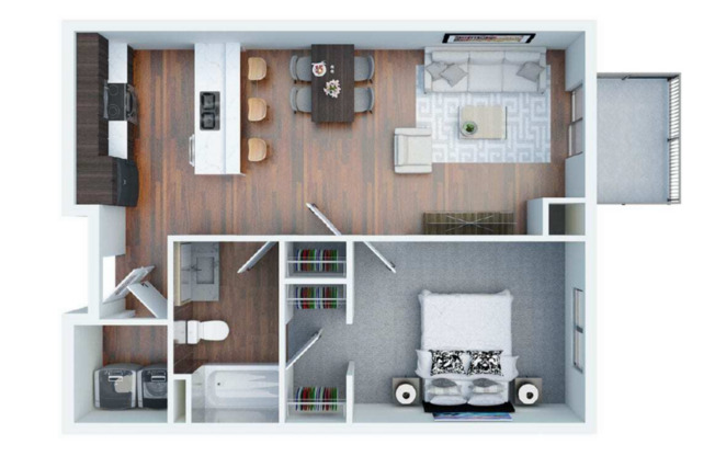 1 bed, 1 bath, 711 sqft, $990, Unit 2905-318