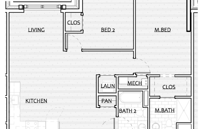 2 beds, 2 baths, 994 sqft, $3,135