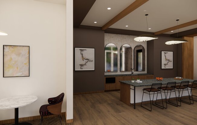 Take advantage of the versatile coworking area with gathering spaces and private conference room.