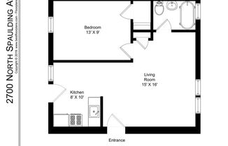 1 bed, 1 bath, 559 sqft, $1,850, Unit 2700-1EE