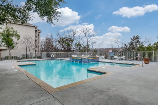 our apartments have a resort style pool and spa at our apartments