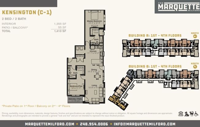 2 beds, 2 baths, 1,355 sqft, $2,200