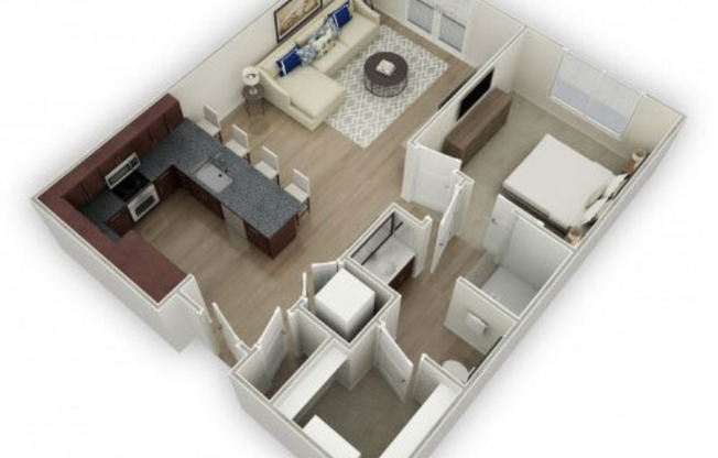 1 bed, 1 bath, 781 sqft, $1,650