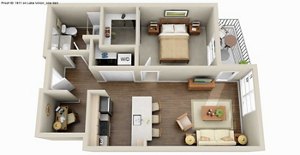 1 bed, 1 bath, 679 sqft, $2,383