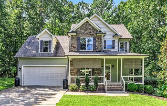 4 Bedroom Home in Youngsville with Wooded View