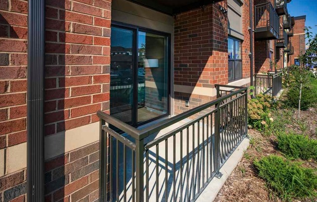 Apartments include a private balcony at Ascend at Woodbury new luxury apartments in Woodbury MN 55129