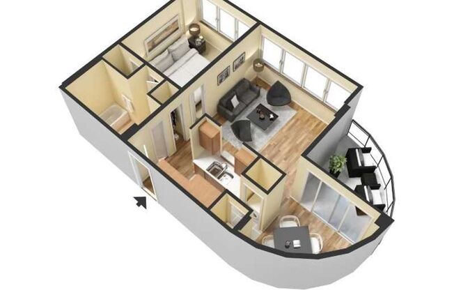 1 bed, 1 bath, 620 sqft, $1,650, Unit WH912