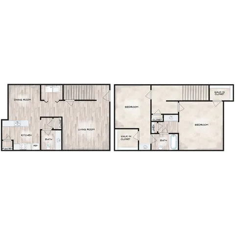 2 beds, 1.5 baths, 1,068 sqft, $1,024